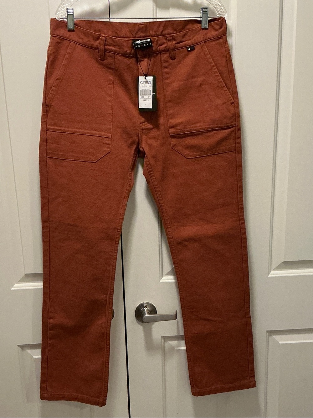 The Hundreds Mens Jeans 100% Cotton Rust Colored Size 34 NWTs